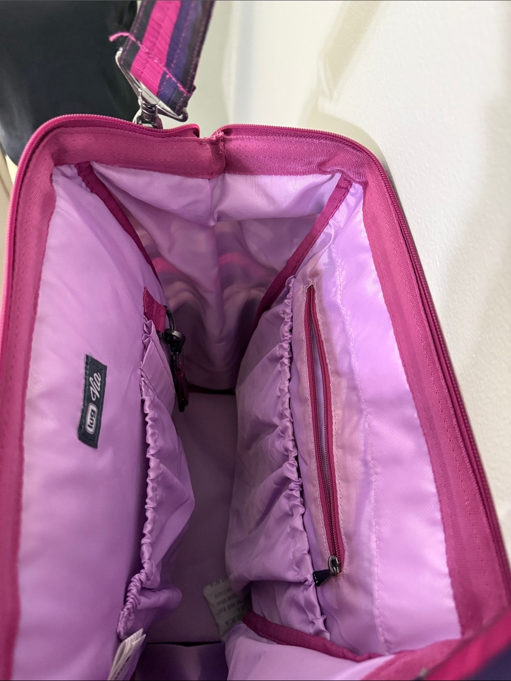 Striped Pink & Purple Utility Backpack from LUG - Picture 5 of 9